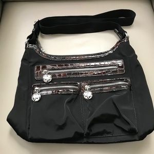 Black & Chocolate Nylon GoGo Brighton Handbag